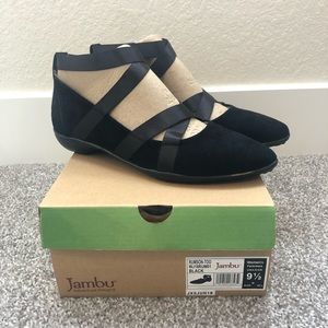 Jambu Rumson-Too Pointed Toe Ankle Strap Slipper